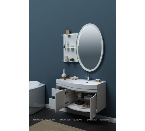 Тумба под раковину Aquanet Опера 2-115 правая распашные двери белый 00169654