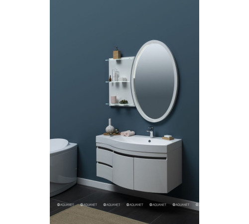 Тумба под раковину Aquanet Опера 2-115 правая распашные двери белый 00169654