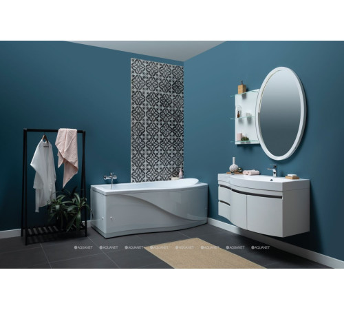 Тумба под раковину Aquanet Опера 2-115 правая распашные двери белый 00169654