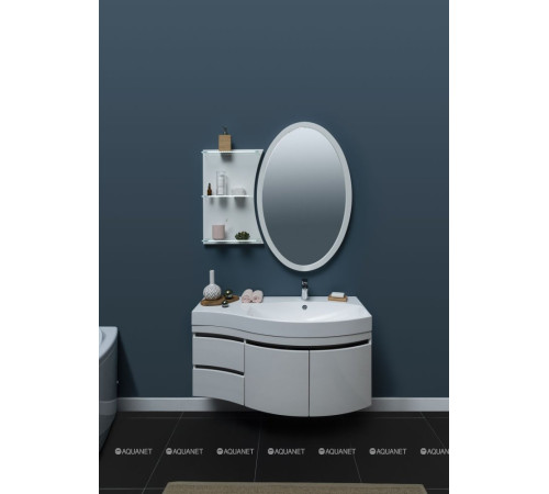 Тумба под раковину Aquanet Опера 2-115 правая распашные двери белый 00169654