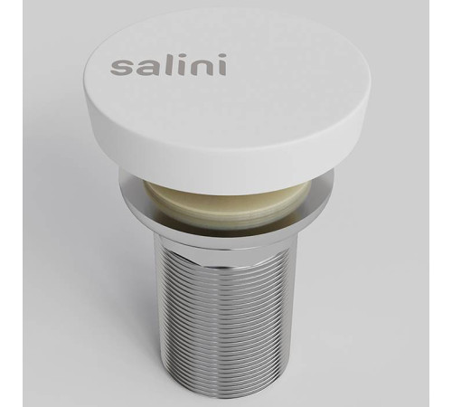 Донный клапан для раковины Salini D504 UpDown S-Stone белый матовый 16232WM