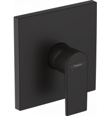 Комплект смесителя для душа Hansgrohe Vernis Shape скрытого монтажа матовый черный (71668670 + 01800180) 71668670S