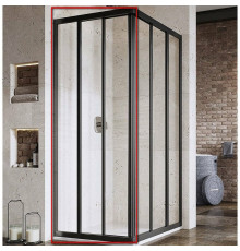 Душевая дверь RAVAK Supernova ASRV3-90 198 черный Transparent 15V703R2Z1