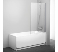 Шторка для ванны RAVAK Pivot PVS1-80 блестящая транспарент 79840C00Z1