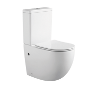 Унитаз напольный приставной безободковый Splendy Light 36.5x63x41 см с сиденьем белый SLT001