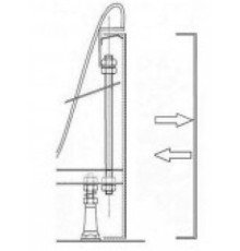 Крепление панели Ravak Sabina 80 B2E000001N