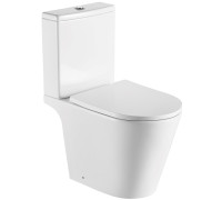 Унитаз напольный безободковый Aquanet Бетта с бачком 640х365х790 мм сиденье микролифт AQ1363B-00