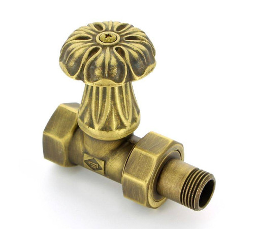 Вентиль радиаторный ручной Carlo Poletti Artistic 1/2 НВ прямой бронза V67710MA