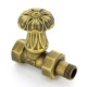 Вентиль радиаторный ручной Carlo Poletti Artistic 1/2 НВ прямой бронза V67710MA