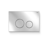 Кнопка смыва REHAU NOVA ORB пластик, хром глянцевый 19102211001