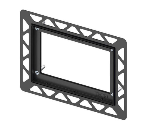 Монтажная рамка TECE TECEsquare для установки стеклянных панелей черная 9240647