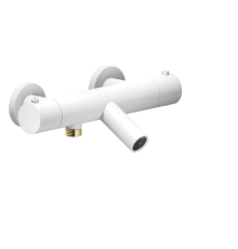 Смеситель термостатический для ванны Paffoni LIVE матовый белый LV00010/1WM