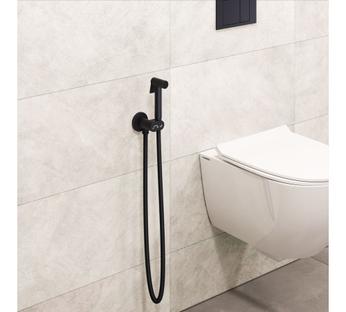 Гигиенический душ со смесителем RGW SP-210B черный 581408210-04