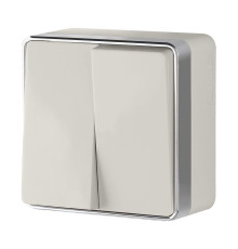 Выключатель двухклавишный Gallant слоновая кость W5020003