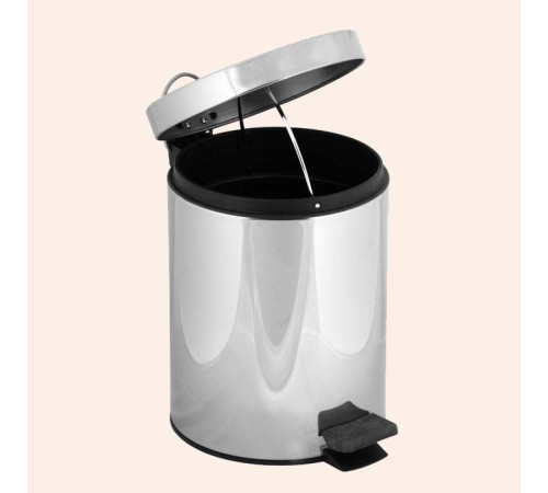 Ведро с педалью и крышкой Tivoli World TW Harmony 010 5 л напольное хром TWCV010-5cr