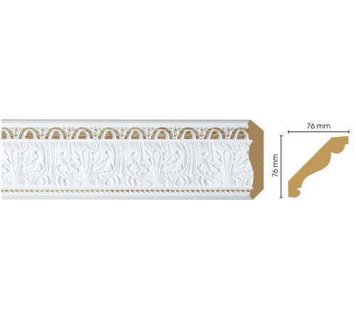 Плинтус потолочный DECOMASTER 154-115 77х77х2400 мм 154-115