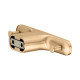 Крючок для полотенец Keuco Edition 400 двойной подвесной brushed brass 11515250000