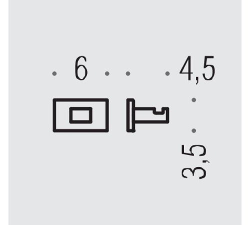 Крючок одинарный Colombo Design Look LC27 хром BLC27.CR