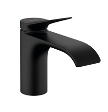 Смеситель для раковины Hansgrohe Vivenis 80 без донного клапана черный матовый 75012670