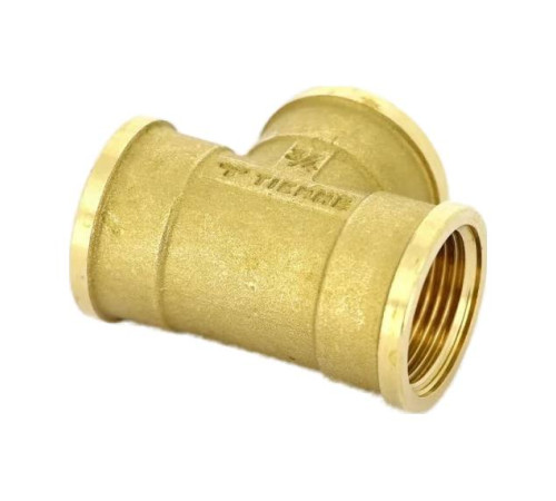 Тройник латунный Tiemme 1/2 x 3/8 x 1/2 ВР 1500533
