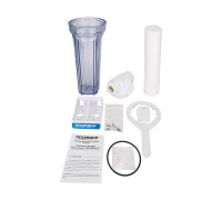 Корпус магистрального фильтра Посейдон 1Р 3/4 прозрачный для холодной воды ПОСЕЙДОН-1Р-3/4