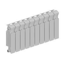 Радиатор биметаллический RIFAR MONOLIT 300 10 секций боковое подключение RAL 9016 MN-300-10