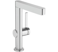 Смеситель для раковины hansgrohe Finoris 230 однорычажный с поворотным изливом и клапаном Push-Open хром 76060000