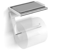 Бумагодержатель с полочкой Splendy Inspiration R хром IR4063SVCR