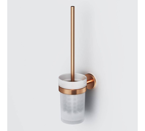 Стойка с ершиком для туалета AM.PM X-Joy розовое золото A85A33344