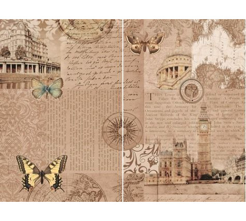 Панно Дельта Керамика Voyage P2-1D179 40х30 см (из 2 плит) P2-1D179