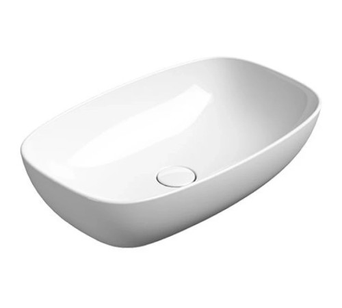 Раковина-чаша GSI NUBES 600х380 мм без отверстия под смеситель белая глянцевая 978311
