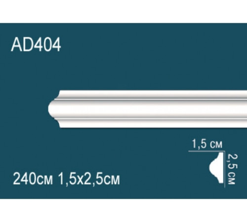 Молдинг Perfect AD404 полиуретановый 25х15х2440 мм AD404