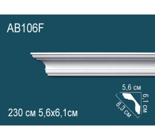 Карниз потолочный полиуретановый гибкий Perfect AB106F