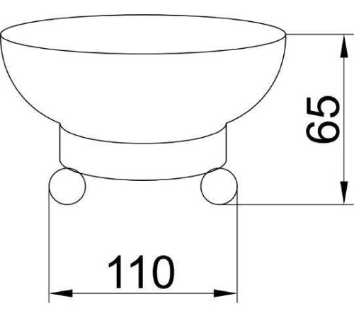 Мыльница настольная Boheme Hermitage хром 10390