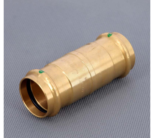 Муфта надвижная пресс Viega Sanpress 35 мм бронза 124335