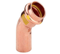 Угол-вставка 45° пресс Viega Profipress G 22 мм медь 345693