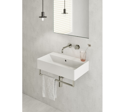 Раковина накладная/подвесная GSI Kube X 600x370 мм без отверстия белая глянцевая 9454011