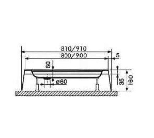 Душевой поддон полукруглый RGW LUX/TN-P 900x900 мм акрил 16180499-41