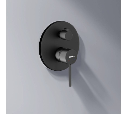 Встраиваемая душевая система AM.PM Scandinavian Pure со смесителем и изливом черная 936510300