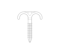 Дюбель-крюк двойной Royal Thermo d16-32 мм 100 мм НС-1019831