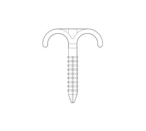 Дюбель-крюк двойной Royal Thermo d16-32 мм 100 мм НС-1019831
