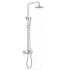 Душевая стойка Boheme Uno с верхним душем хром матовый 468-CR