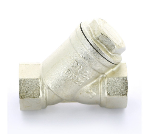 Фильтр прямой STOUT 1 ВВ 500 мкм никелированный SFA-0001-002500