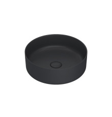 Умывальник керамический KEUCO Stageline D 400 мм без перелива черный 32880570400