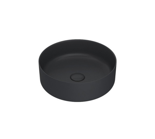 Умывальник керамический KEUCO Stageline D 400 мм без перелива черный 32880570400