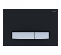 Панель смыва KDI Slim 009D-2 черный матовый прямоугольная клавиша хром KDI-0000031