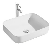 Раковина накладная Aquanet Вега 500x390x130 мм матовый белый AQ5515-MW