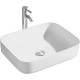 Раковина накладная Aquanet Вега 500x390x130 мм матовый белый AQ5515-MW