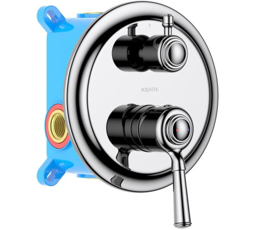 Смеситель для ванны встраиваемый Aquanet Классик 2 режима комплект AQ1546CR