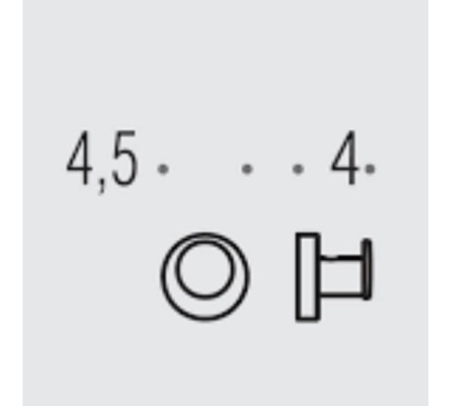 Крючок подвесной Colombo Design Plus белый матовый W4917.BM